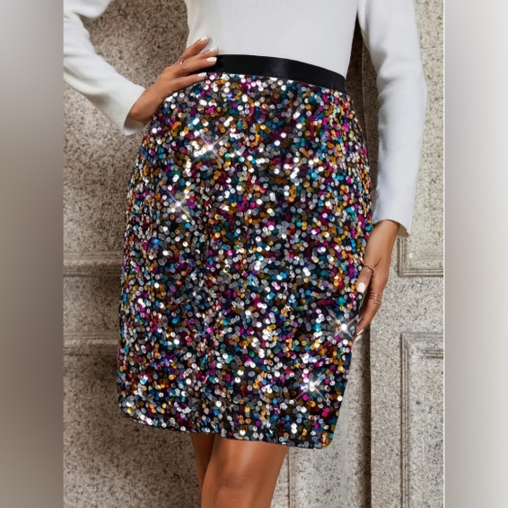 Sequin Mini Skirt